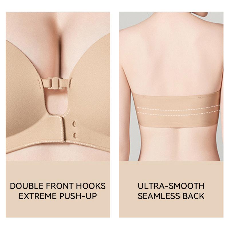 Eclat intimates ™ Strapless front closure bra push up lift bra