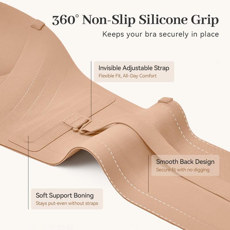 Eclat intimates ™ Strapless front closure bra push up lift bra