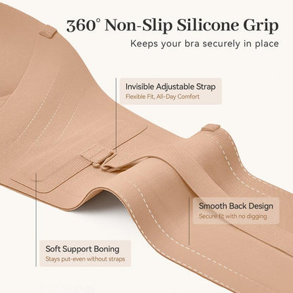 Eclat intimates ™ Strapless front closure bra push up lift bra