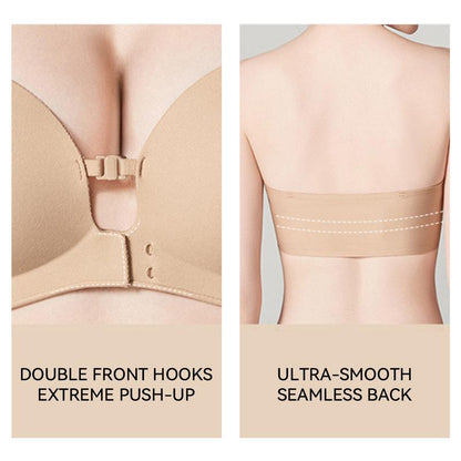 Eclat Intimates™ Strapless Front-Closure Push-Up Bra, Lift & Support, Padded
